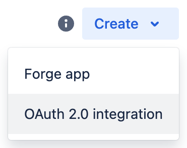 Screenshot 1: Create OAuth 2.0 integration