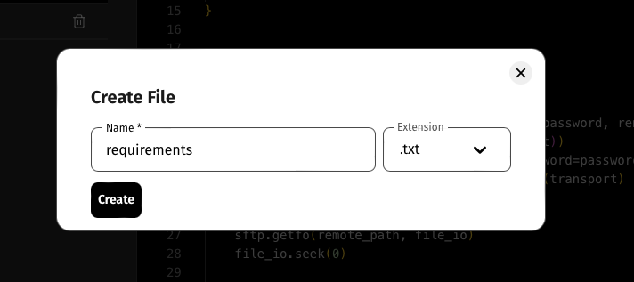 Create req