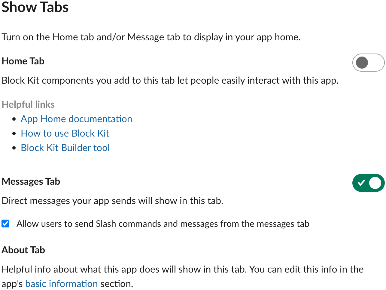 Screenshot 12: Allow users to send slash commands